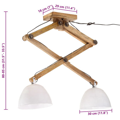 Deckenleuchte 25 W Weiß 29x18x85 cm E27