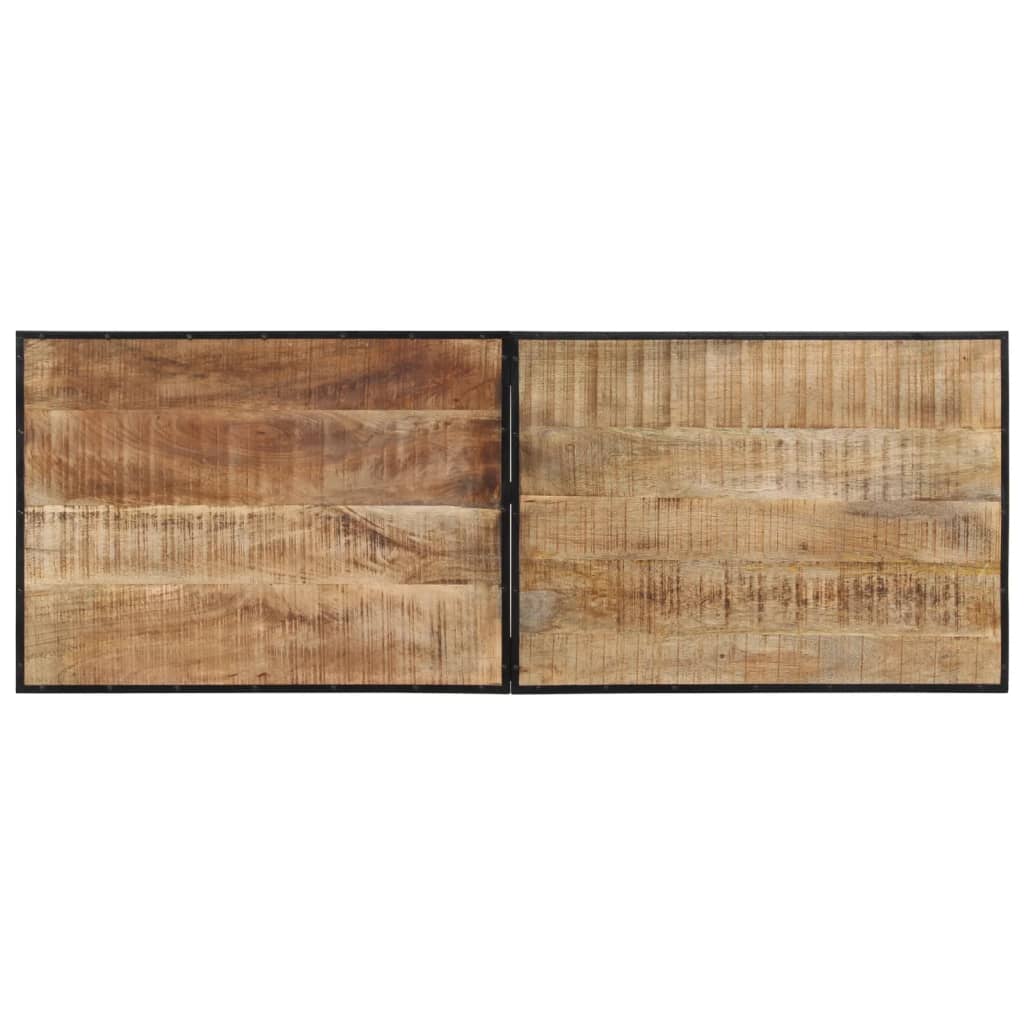 Bartisch 150x55x107 cm Raues Massivholz Mango