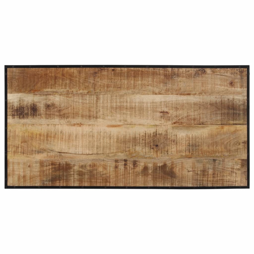 Bartisch 110x55x107 cm Raues Massivholz Mango