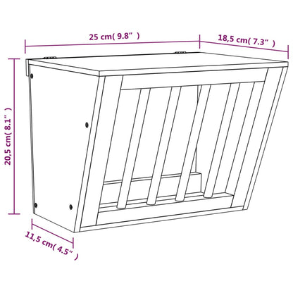 Heuraufe für Kaninchen 25x18,5x20,5 cm Massivholz Tanne