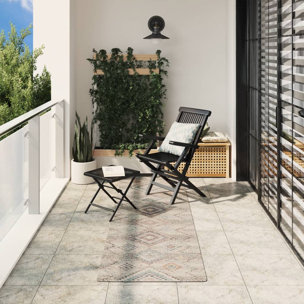 Teppich ARBIZU Indoor und Outdoor Vintage-Design 80x250 cm