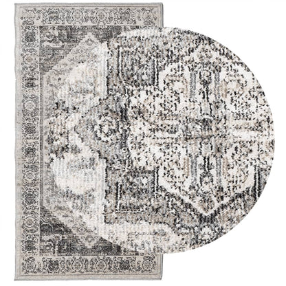 Teppich ARBIZU Indoor und Outdoor Vintage-Design 80x150cm