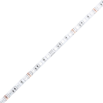 Bettgestell mit Kopfteil LED-Beleuchtung Weiß 140x200 cm