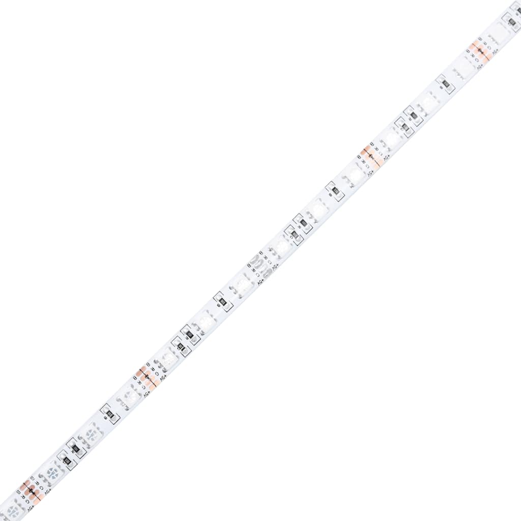 Bettgestell mit Kopfteil LED-Beleuchtung Grau Sonoma 135x190 cm