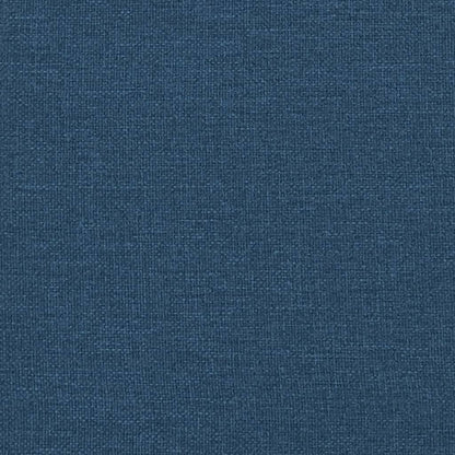 Bettgestell mit Kopfteil "Dover" Blau 80x200 cm Stoff