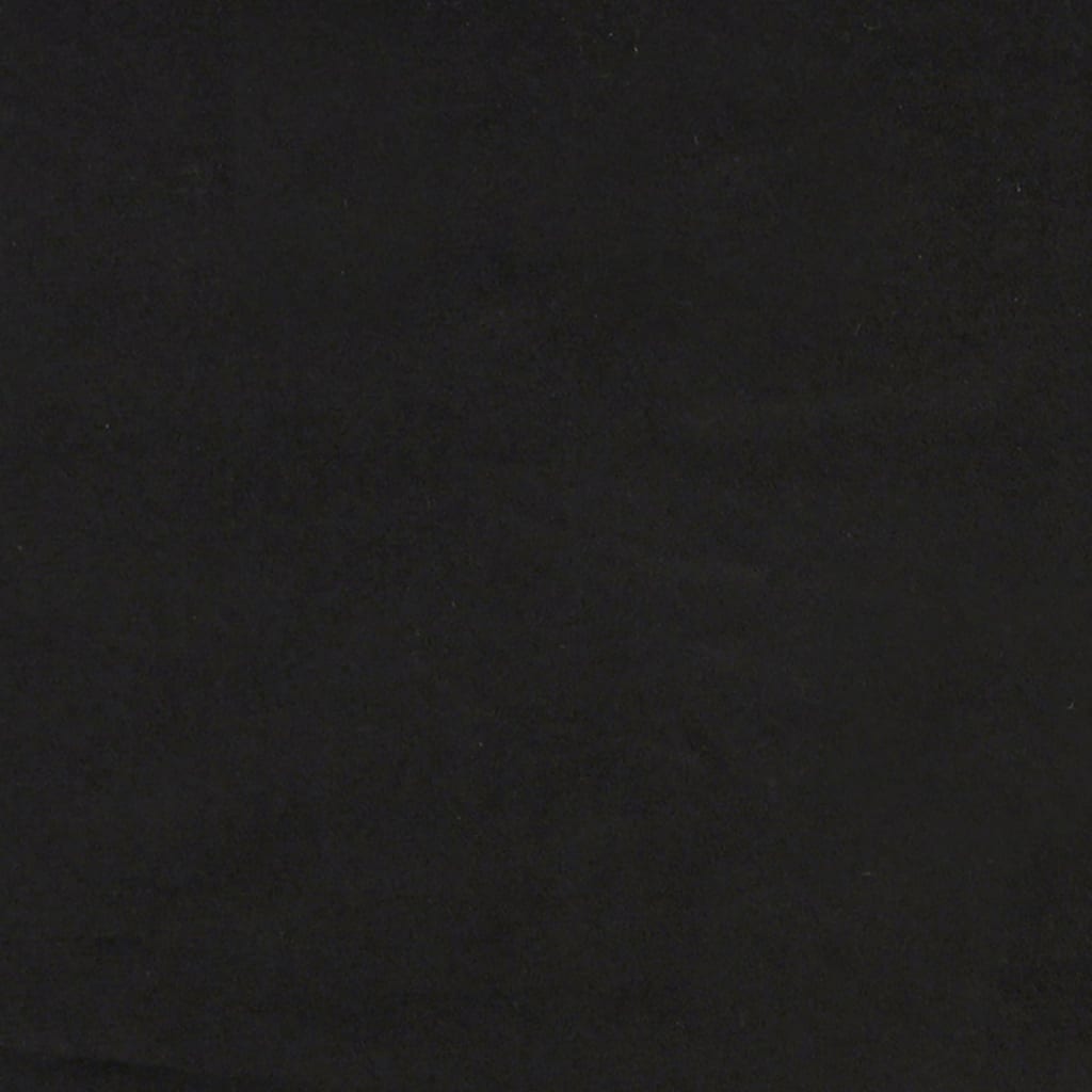 Bettgestell mit Kopfteil "Dover" Schwarz 80x200 cm Samt