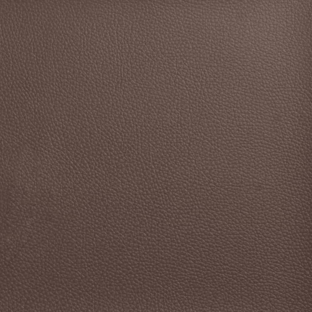 Bettgestell "Dover" Braun 80x200 cm Kunstleder