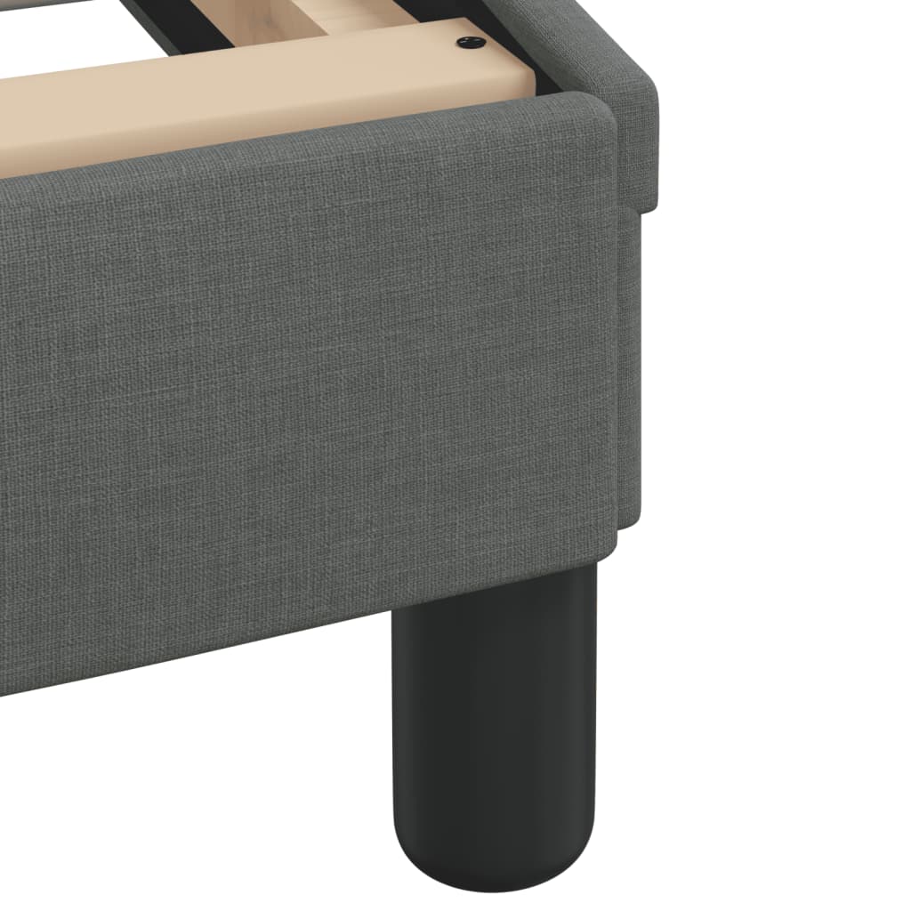 Bettgestell "Dover" Dunkelgrau 140x190 cm Stoff