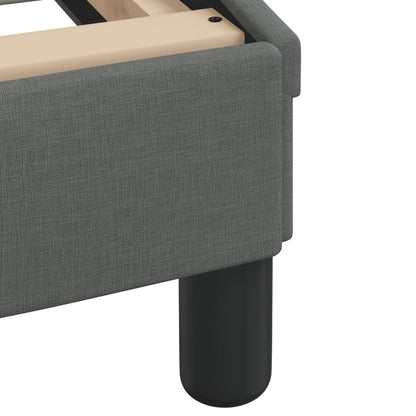 Bettgestell "Dover" Dunkelgrau 180x200 cm Stoff