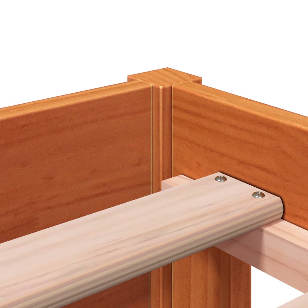 Tagesbett ohne Matratze Wachsbraun 75x190 cm Massivholz Kiefer