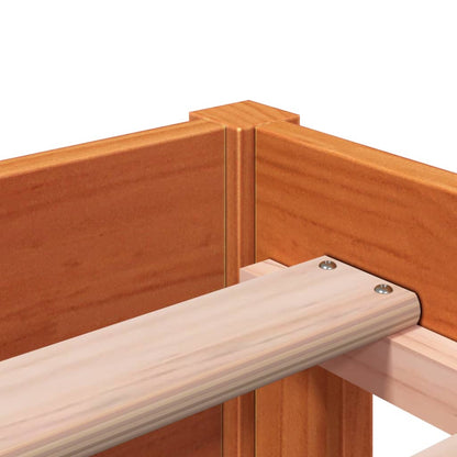 Tagesbett ohne Matratze Wachsbraun 75x190 cm Massivholz Kiefer