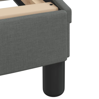 Bettgestell ohne Matratze "Hvar" Dunkelgrau 140x200 cm Stoff