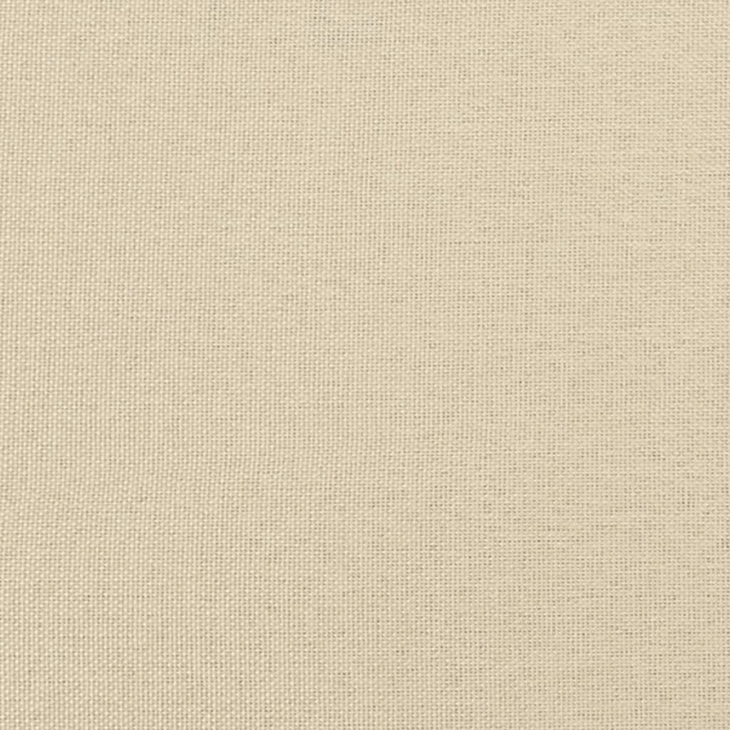 Bettgestell ohne Matratze "Hvar" Creme 180x200 cm Stoff