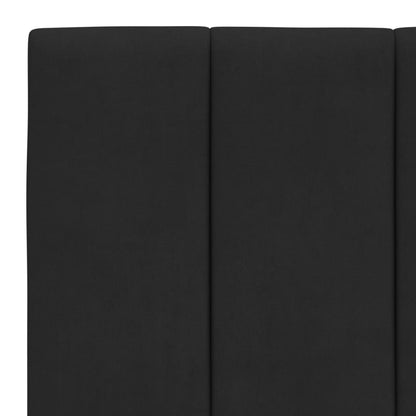 Bettgestell ohne Matratze "Hanko" Schwarz 100x200 cm Samt