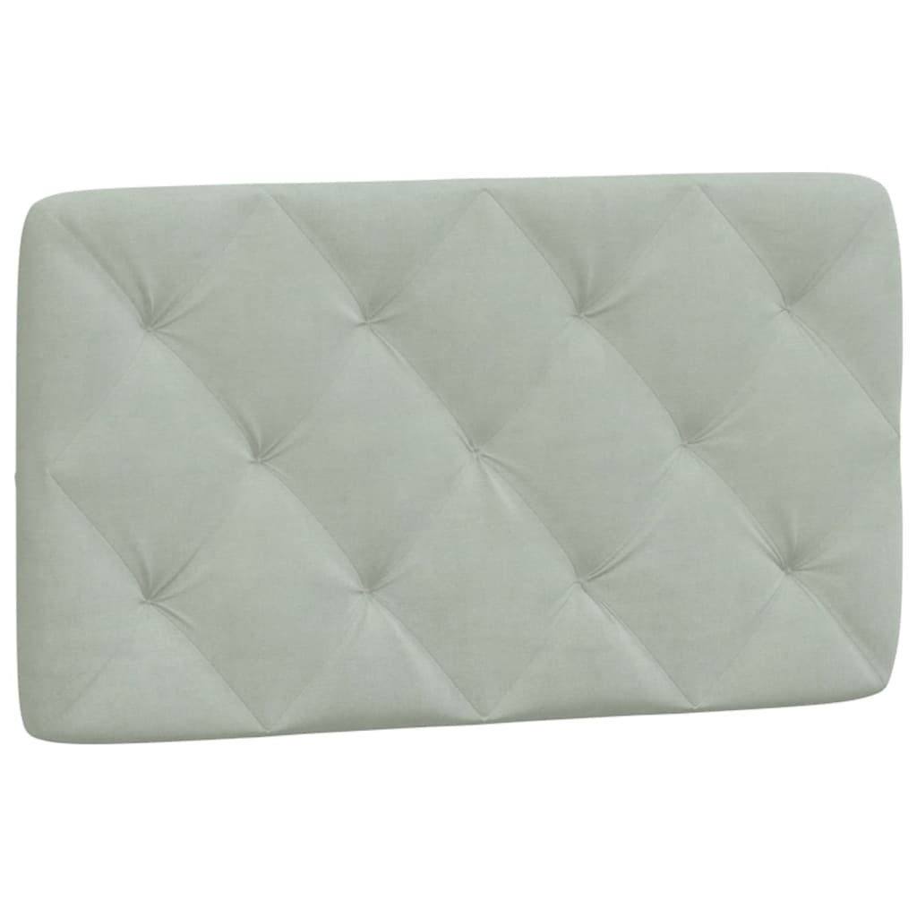 Bettgestell ohne Matratze Hellgrau 80x200 cm Samt