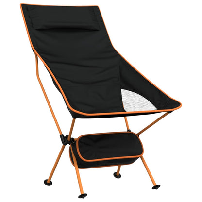 Campingstühle 2 Stk. Klappbar Schwarz Oxford-Gewebe Aluminium