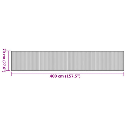 Teppich Rechteckig Natur 70x400 cm Bambus