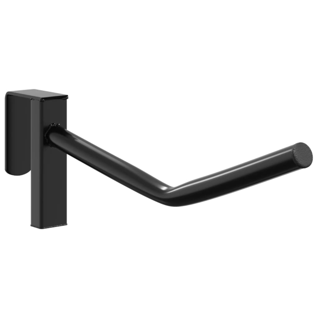 Sattelhalter mit Trensenhaken Einarmig Tragbar Schwarz Eisen