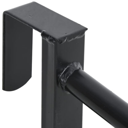 Sattelhalter mit Trensenhaken Einarmig Tragbar Schwarz Eisen