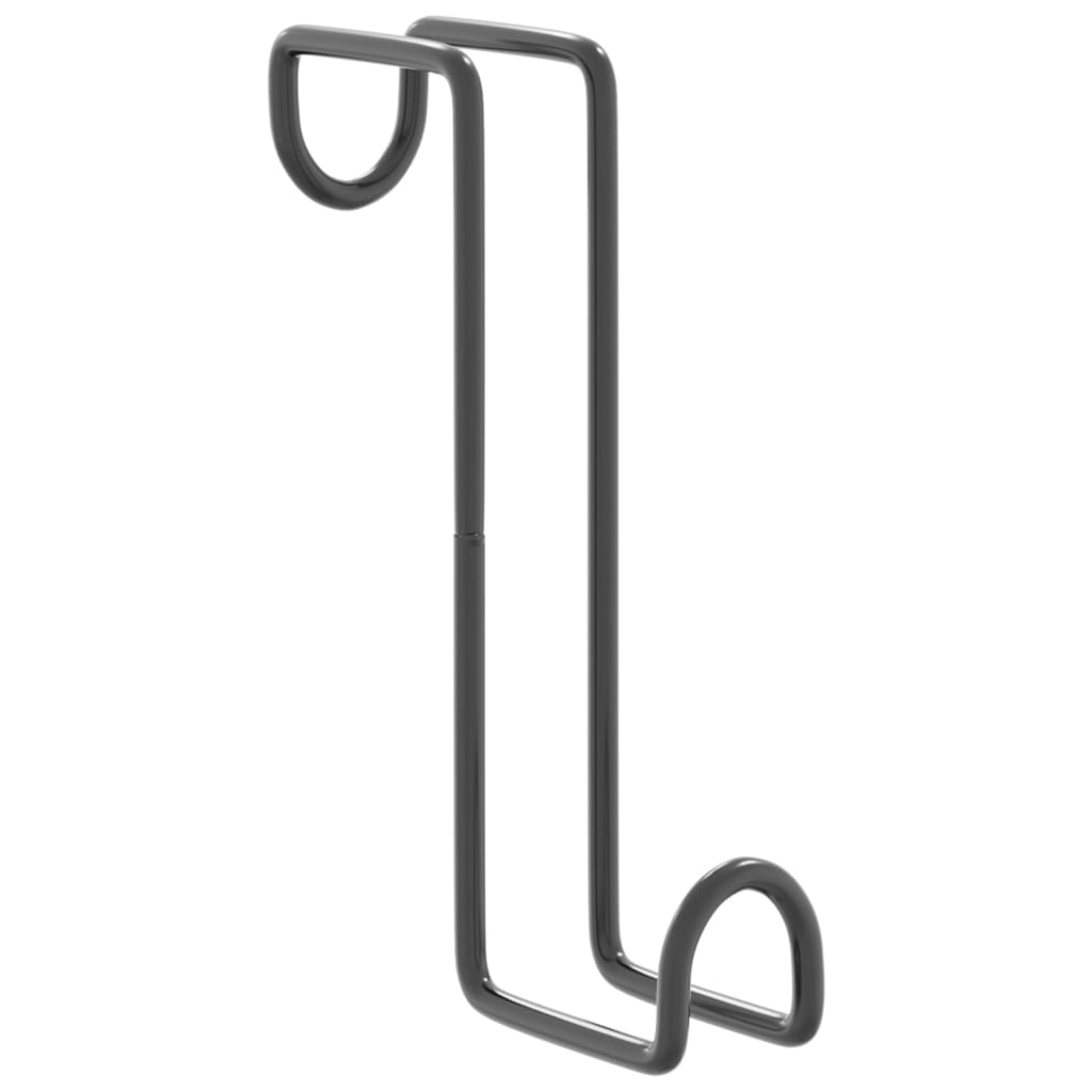 Trensenhalter 3 Stk. Schwarz Stahl