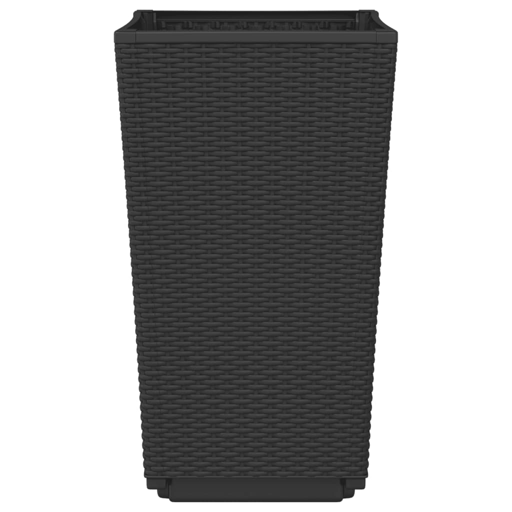 Pflanzkübel 2 Stk. Schwarz 32,5x32,5x57 cm PP