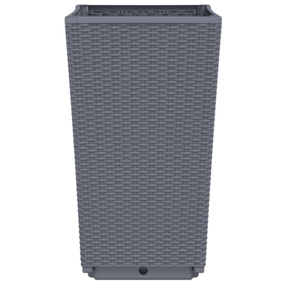 Pflanzkübel 4 Stk. Blaugrau 32,5x32,5x57 cm PP