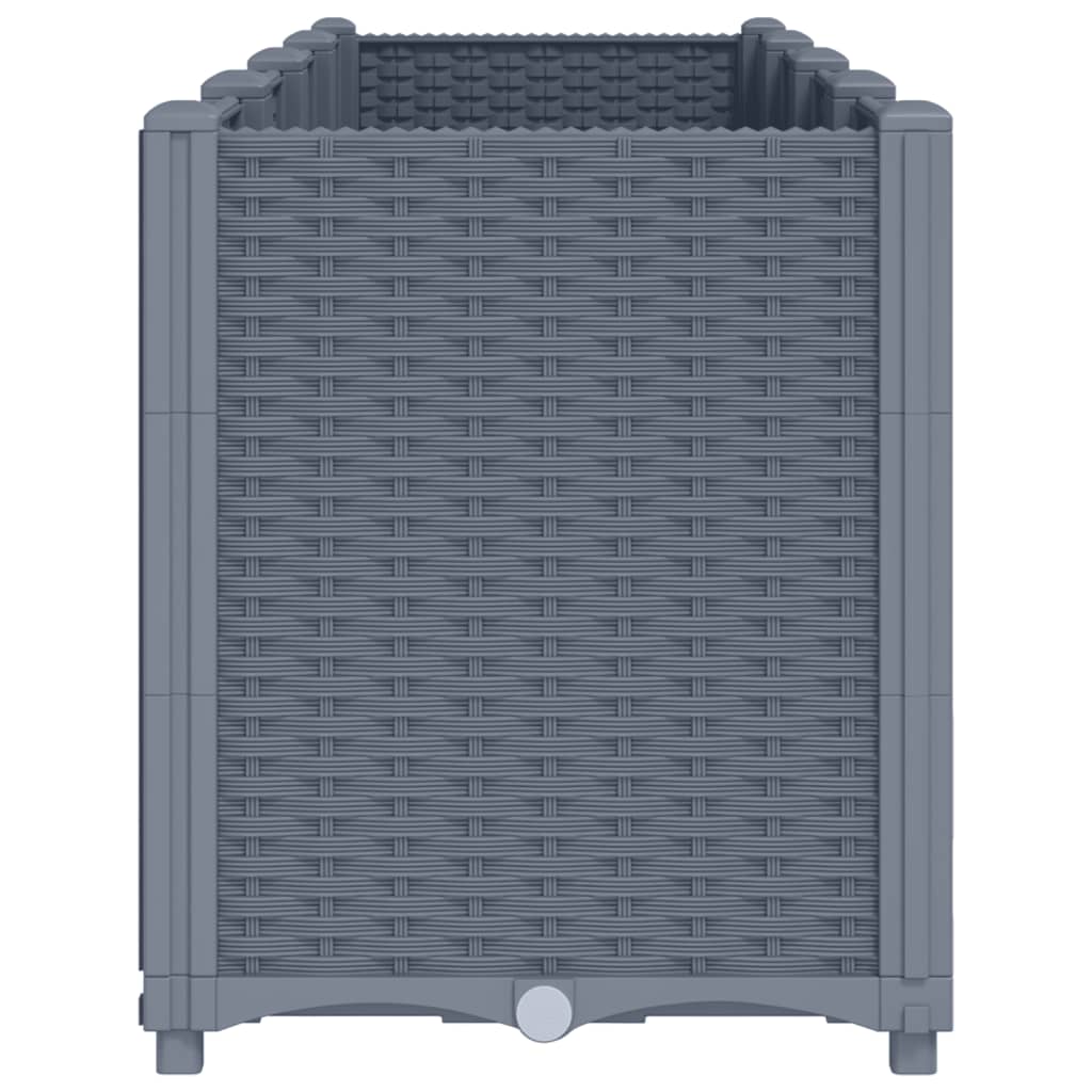 Pflanzkübel Blaugrau 160x40x53 cm PP