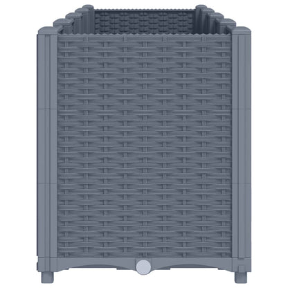 Pflanzkübel Blaugrau 160x40x53 cm PP