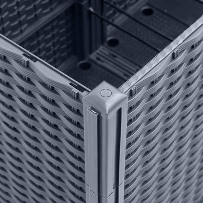 Pflanzkübel Blaugrau 160x40x53 cm PP