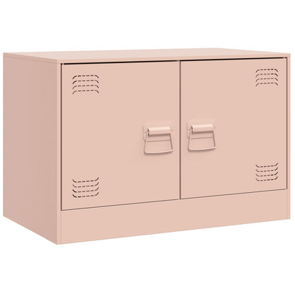 TV-Schrank Rosa 67x39x44 cm Stahl