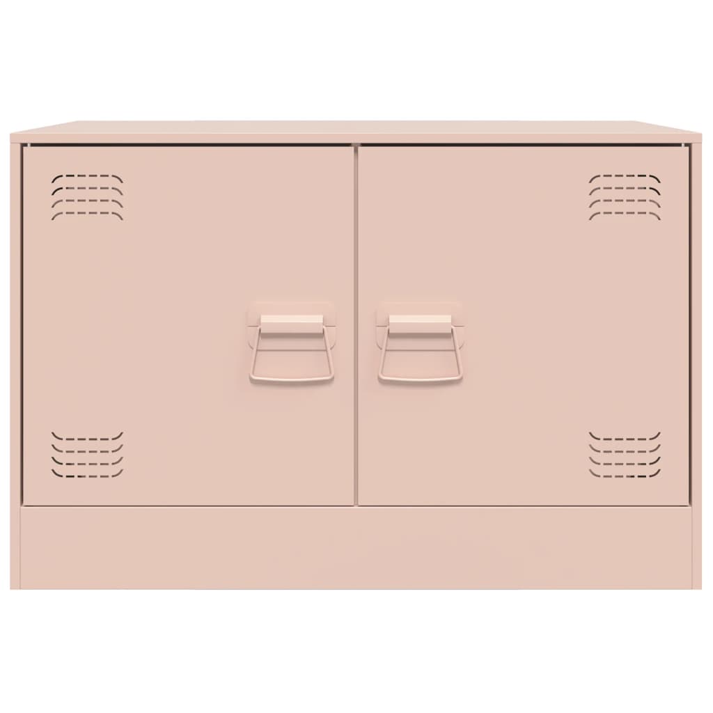 TV-Schrank Rosa 67x39x44 cm Stahl