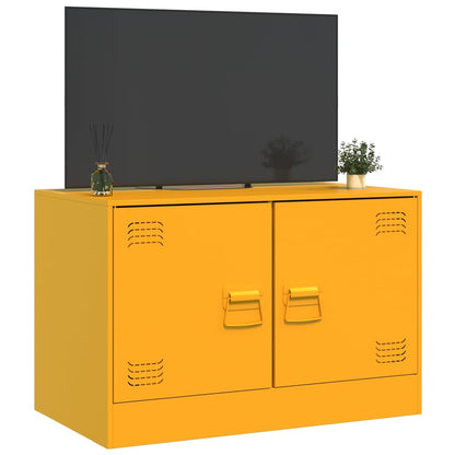 TV-Schrank Senfgelb 67x39x44 cm Stahl