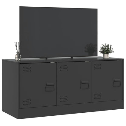 TV-Schrank Schwarz 99x39x44 cm Stahl