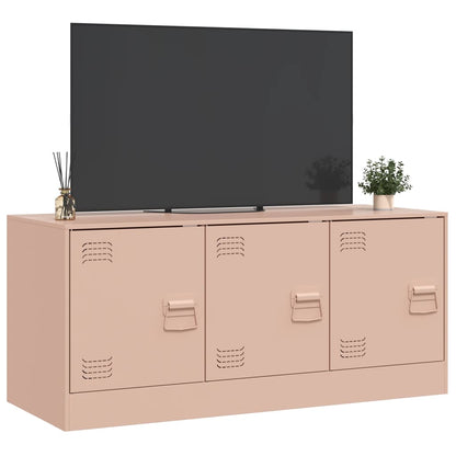 TV-Schrank Rosa 99x39x44 cm Stahl