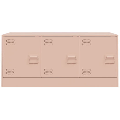 TV-Schrank Rosa 99x39x44 cm Stahl