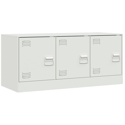 TV-Schrank Weiß 99x39x44 cm Stahl