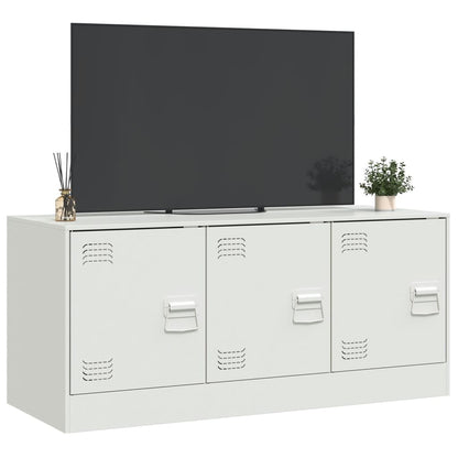 TV-Schrank Weiß 99x39x44 cm Stahl