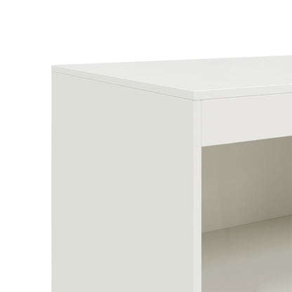 Sideboard Weiß 67x39x107 cm Stahl