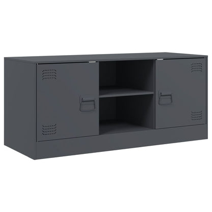 TV-Schrank Anthrazit 99x39x44 cm Stahl