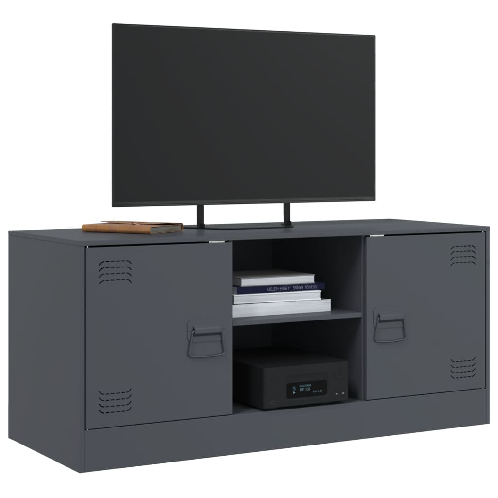 TV-Schrank Anthrazit 99x39x44 cm Stahl