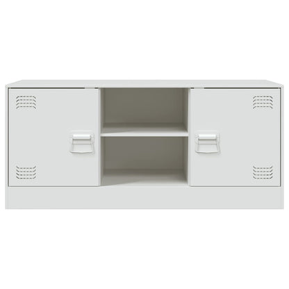 TV-Schrank Weiß 99x39x44 cm Stahl