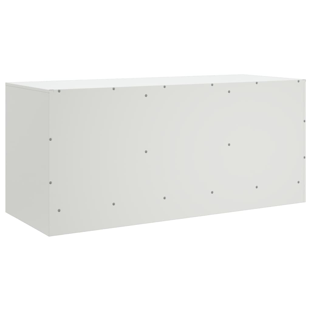 TV-Schrank Weiß 99x39x44 cm Stahl