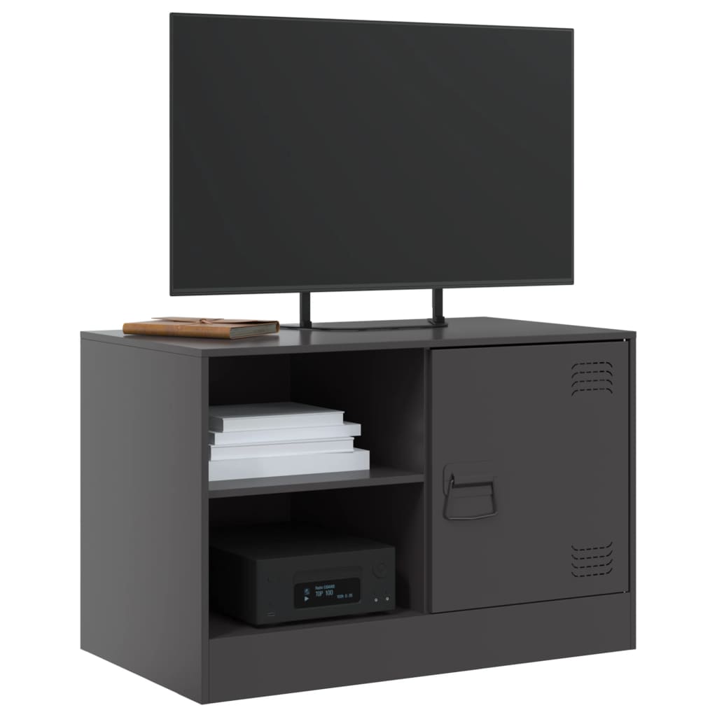 TV-Schrank Schwarz 67x39x44 cm Stahl