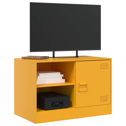 TV-Schrank Senfgelb 67x39x44 cm Stahl