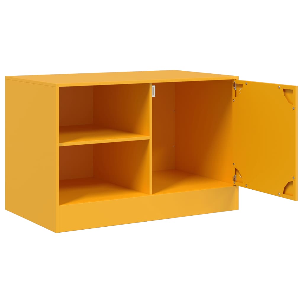 TV-Schrank Senfgelb 67x39x44 cm Stahl