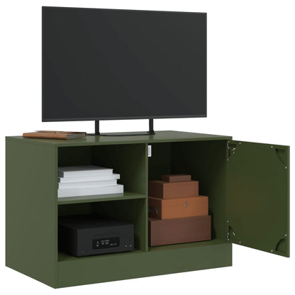 TV-Schrank Olivgrün 67x39x44 cm Stahl