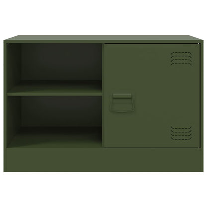 TV-Schrank Olivgrün 67x39x44 cm Stahl