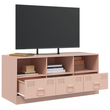 TV-Schrank Rosa 99x39x44 cm Stahl