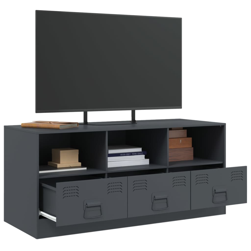 TV-Schrank Anthrazit 99x39x44 cm Stahl