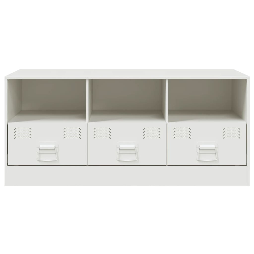 TV-Schrank Weiß 99x39x44 cm Stahl